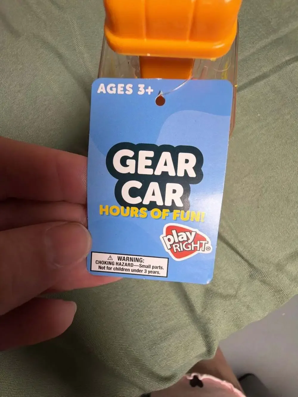 Play Right Gear Car School Bus Transparent Press and Go Toy